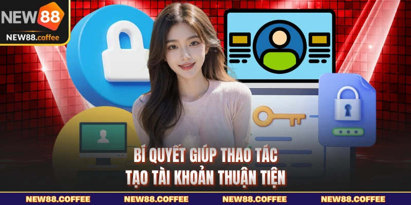 Bí quyết giúp thao tác tạo tài khoản thuận tiện