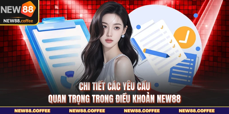 Chi tiết các yêu cầu quan trọng trong điều khoản NEW88