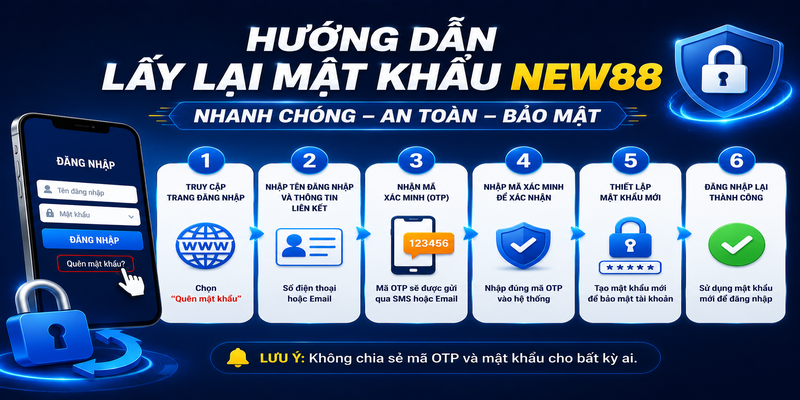 Hướng dẫn cách lấy lại mật khẩu New88 nhanh chóng